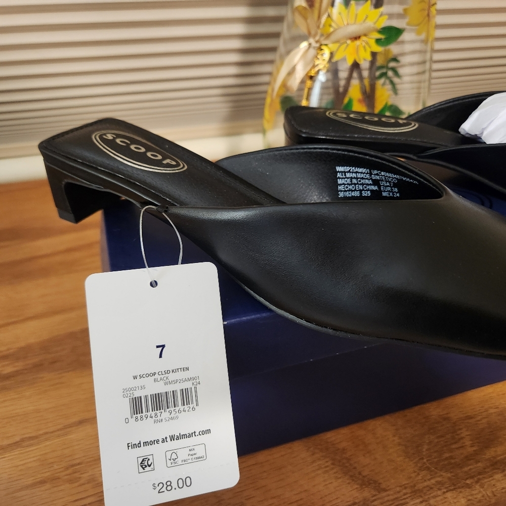 Women's Black Mules